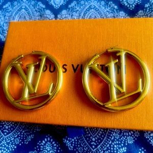 Authentic lv hoops